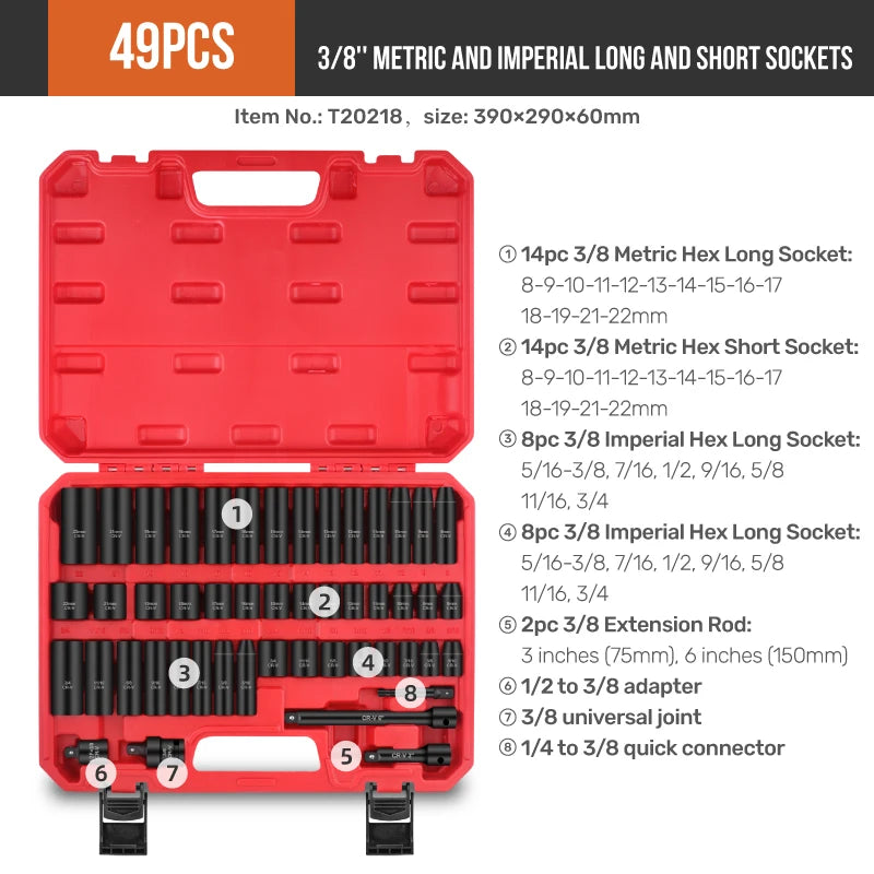 95-Piece Socket Wrench Kit
