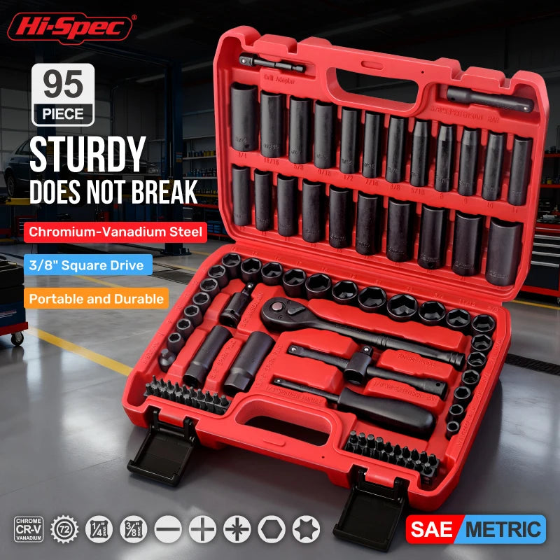 95-Piece Socket Wrench Kit