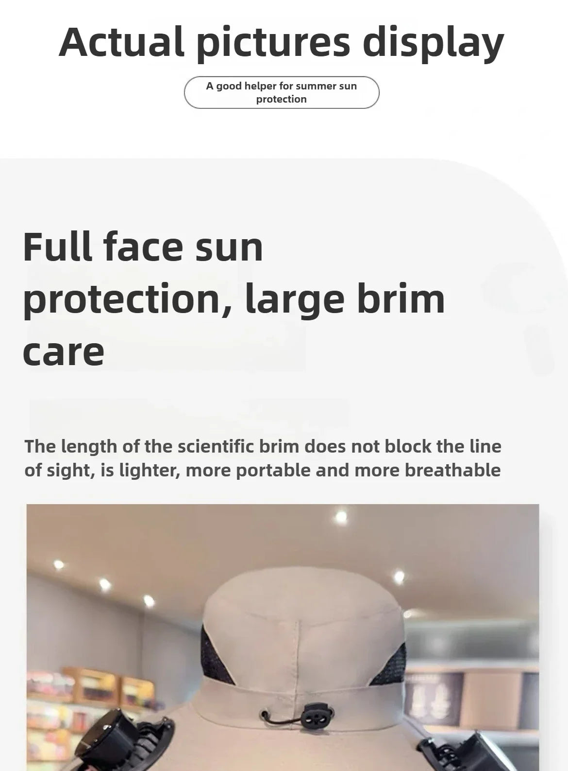 Sun Hat with Fan