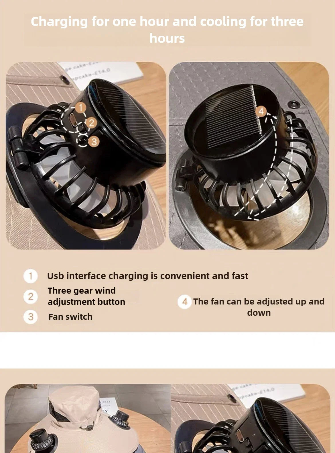 Sun Hat with Fan